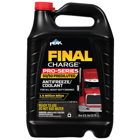Final Charge PEAK PRO-Series 50/50 Prediluted Antifreeze and Coolant for All Heavy Duty Engine Cooling Systems