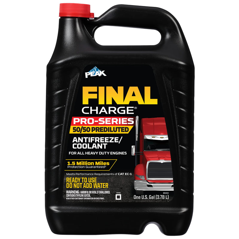 Final Charge PEAK PRO-Series 50/50 Prediluted Antifreeze and Coolant for All Heavy Duty Engine Cooling Systems
