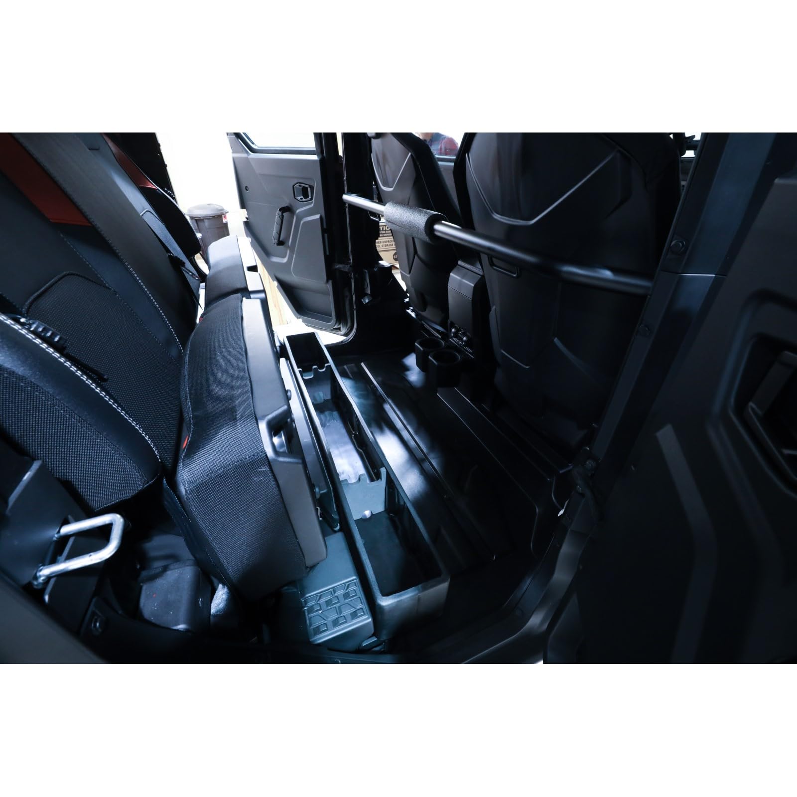 Under Seat Storage DuHa 70830 fits 2024-2025 Polaris Ranger Xpedition ADV Crew Cab 5-Passenger | Black Heavy-Duty Back Seat Organizer | Includes 2-Piece Dividers