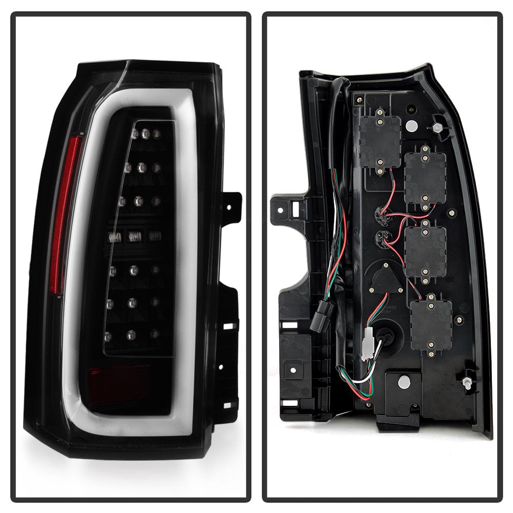 Chevy Tahoe/Suburban 15-19 Spyder 5084583 LED Tail Lights - Black light bar