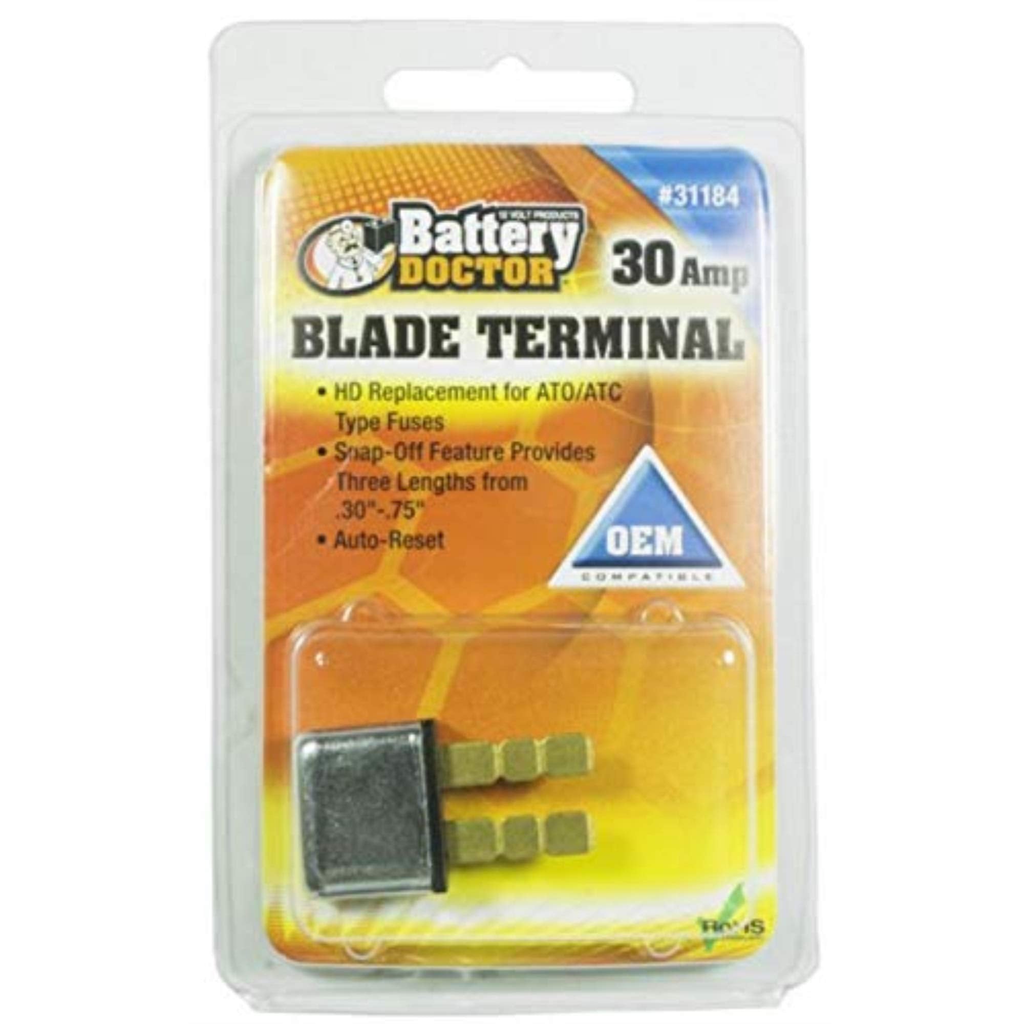Circuit Breaker WirthCo 31184 (Type 1 Blade Style), 1 Pack