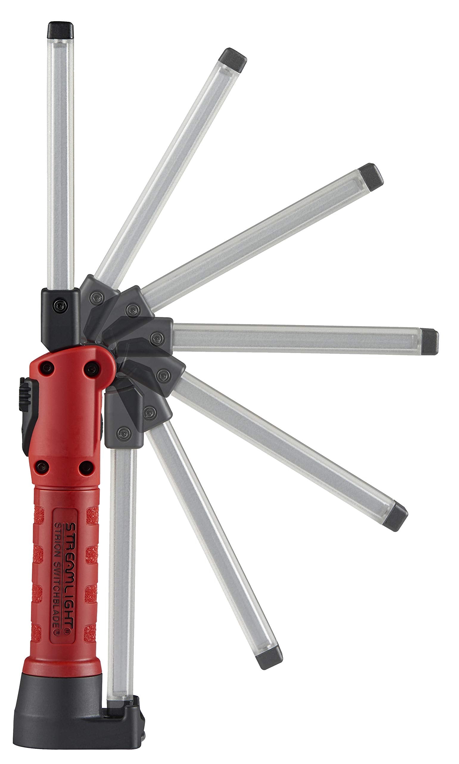 Streamlight Strion 74854 Switchblade 500-Lumen Rechargeable Compact Multi-Function LED Work Light with Color-Rite Technology and AC Piggyback Charger, Red