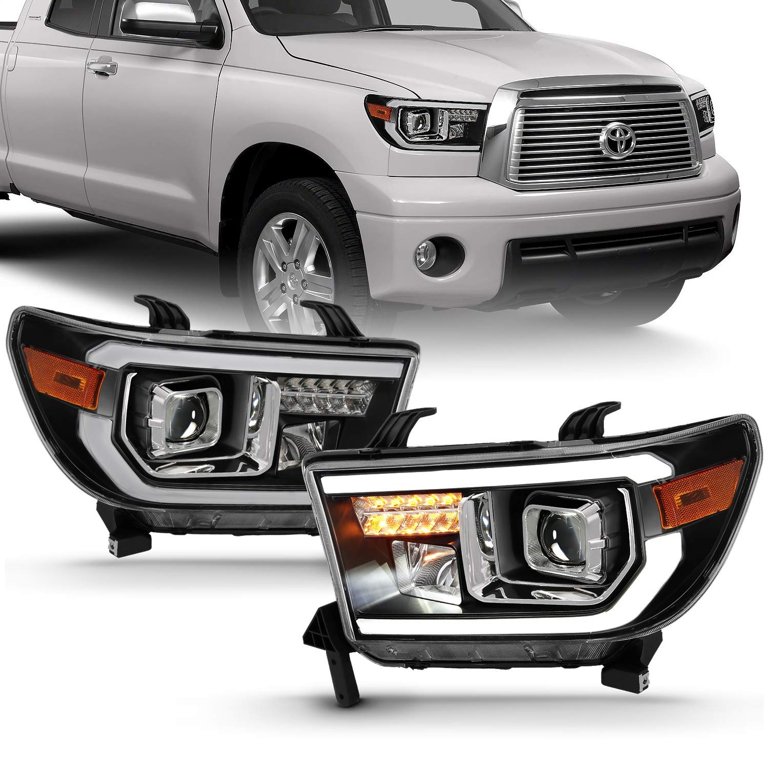 111447 Anzo USA Projector Headlamps Fits Toyota Tundra