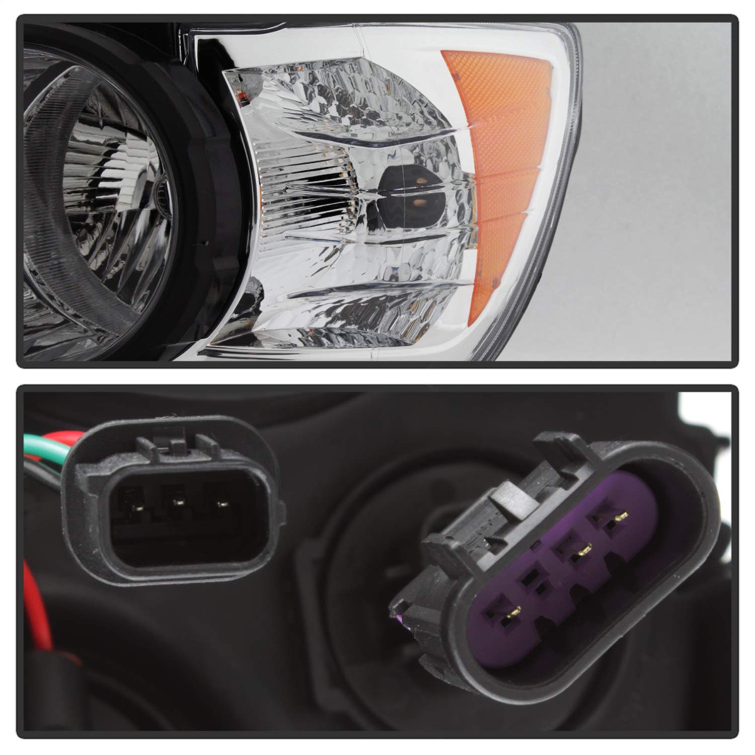 OE Style Xtune Halogen Headlight (HD-JH-CSON12-BK-L) (POE)