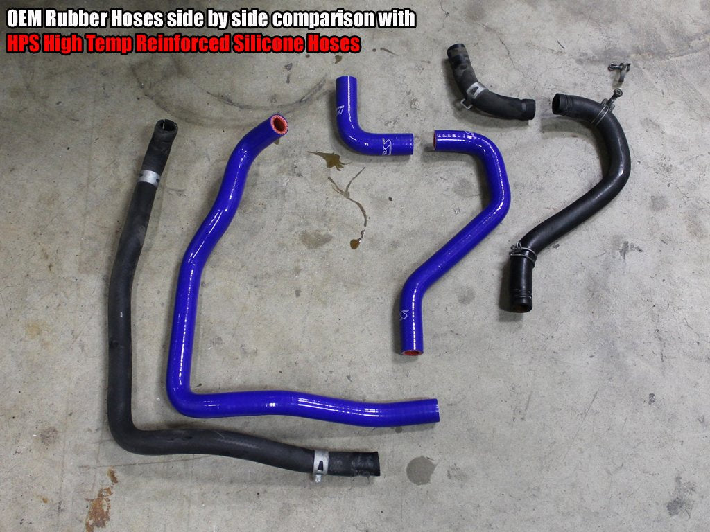 Blue HPS 57-1430-BLUE Silicone Heater Hose Kit Coolant