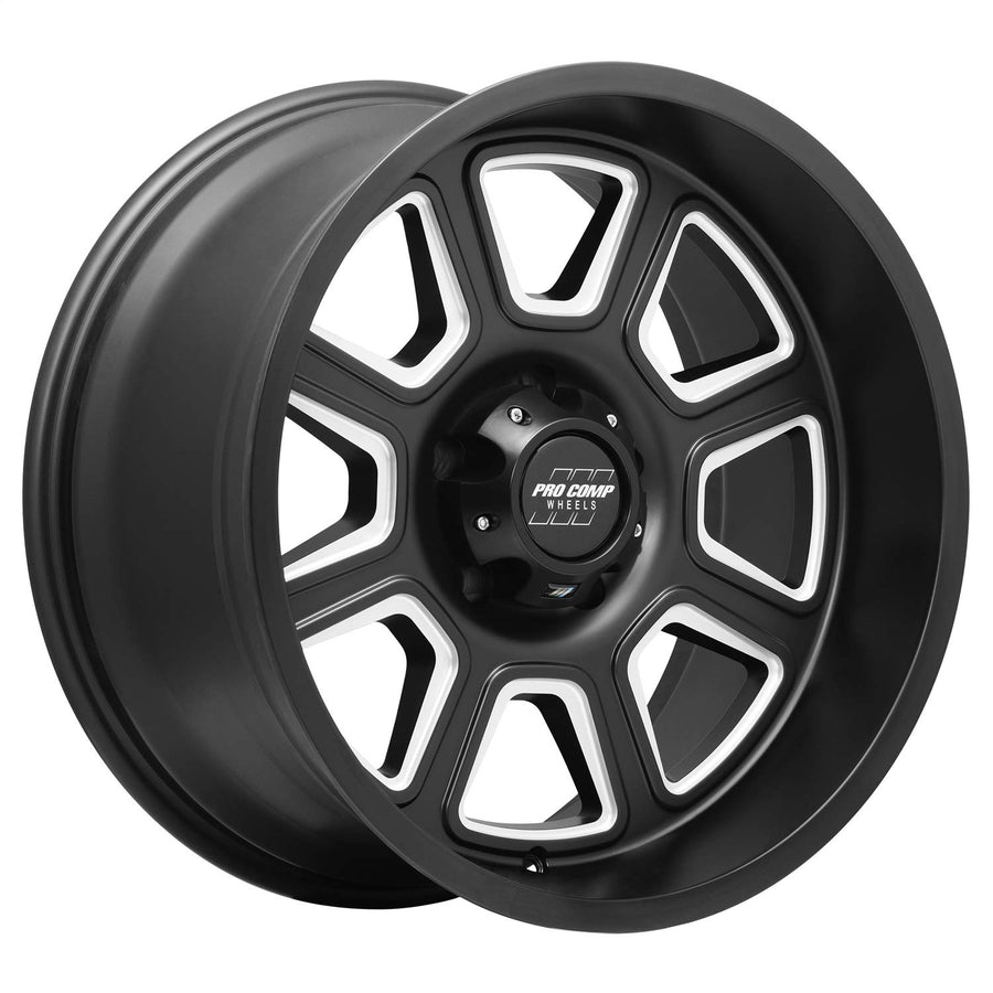 Gunner Pro Comp Wheels Black Wheel with Painted (20 x 10. inches /5 x 5 inches, -18 inches Offset)