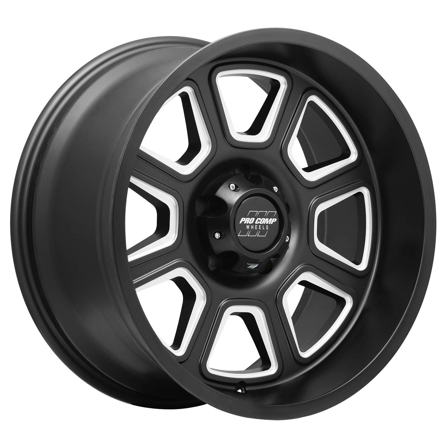 Pro Comp 5164-218547 Alloys Black Wheel with Alloy Steel (20 x 10. inches /5 x 5 inches, -18 mm Offset)