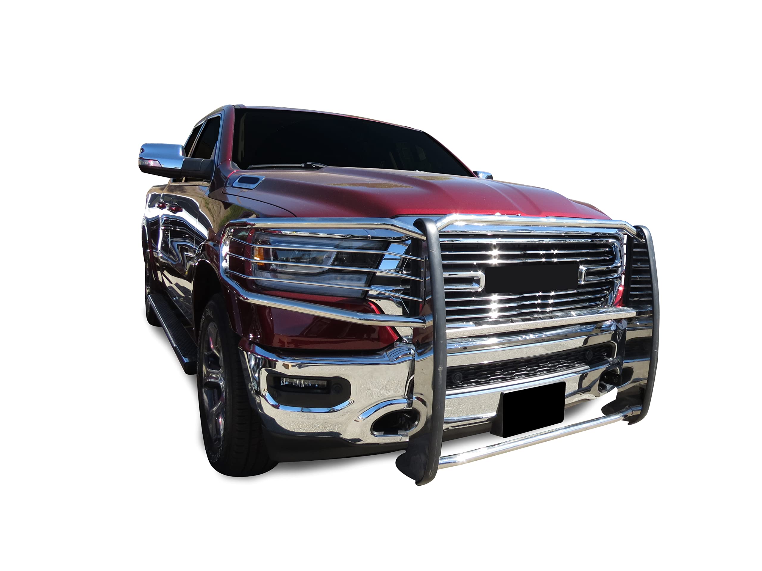 Bumper Guard Modular SS Black Horse Grille brush Compatible with 19-24 Ram 1500(Excl. Rebel & TRX trims, 19-24 Ram 1500 Classic and 20-22 Ram 1500 Diesel models)-17DG111MSS
