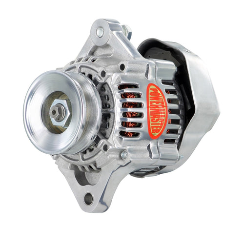 Alternator Powermaster 28182 Polish (Denso Race 93mm 75A 1V Pulley 1 Wire 12V)