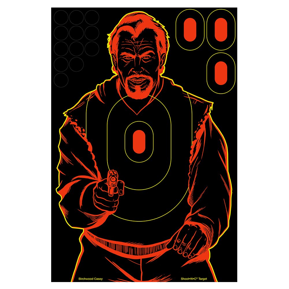 Bad Guy Shoot-N-C Target - Birchwood Casey - 5 Count