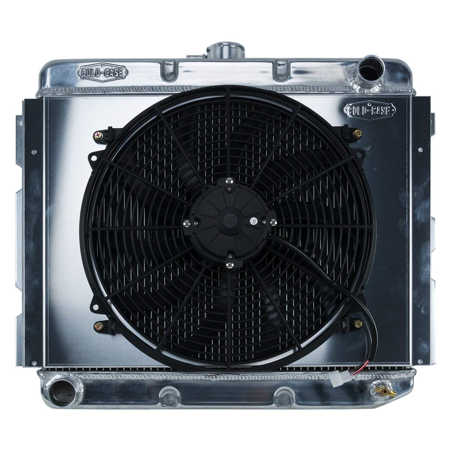 BB Aluminum Performance Radiator And Fan Kit 68-73 B,E Body 16 Inch x 22 Inch MT Cold Case Radiators