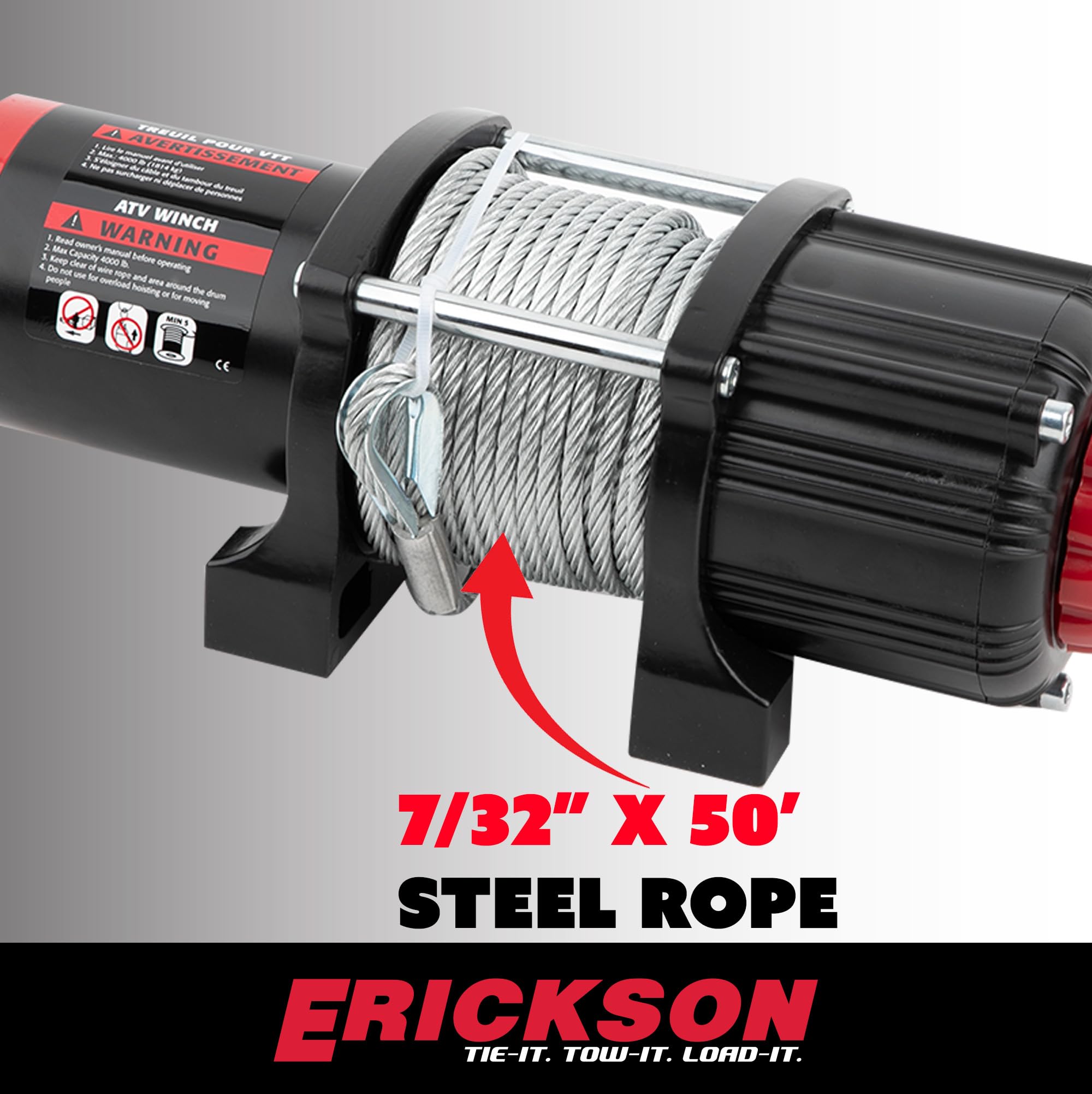 12-Volt Erickson DC 40 ft. 4000 lb. Electric Winch 06428