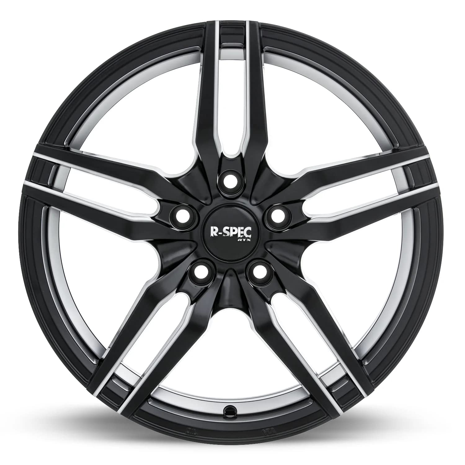 Custom RTX ZENITH Wheel - 17x7.5, 40 Offset, 5x114.3 Bolt Pattern, 73.1mm Hub - Satin Black with Milled Accents Rim