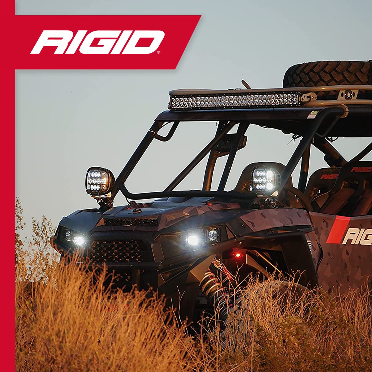 300414 RIGID INDUSTRIES – Adapt XP Extreme Powersports LED Light with 3 Lighting Zones – GPS Module – Single Light