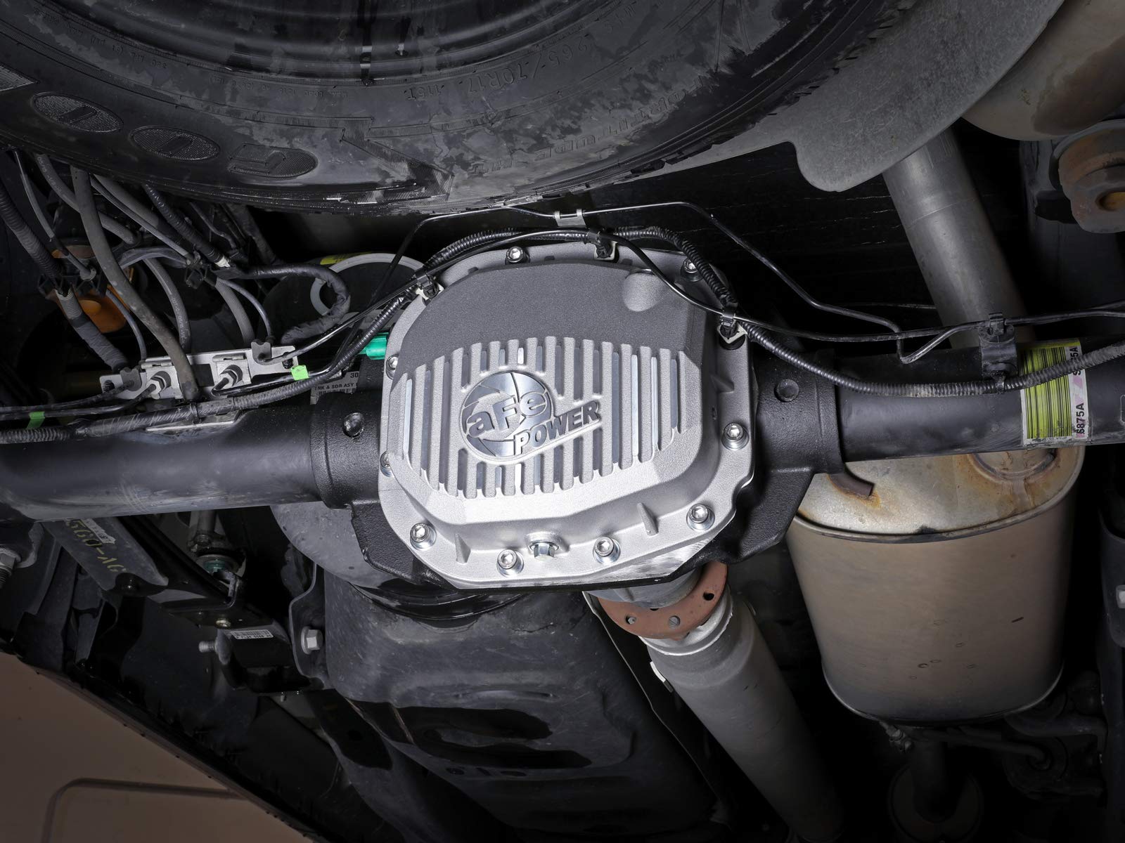 aFe POWER Rear Differential Cover Street Series Raw w/Machined Fins - #46-71180A - Ford F-150 15-23 (Super 8.8-12)