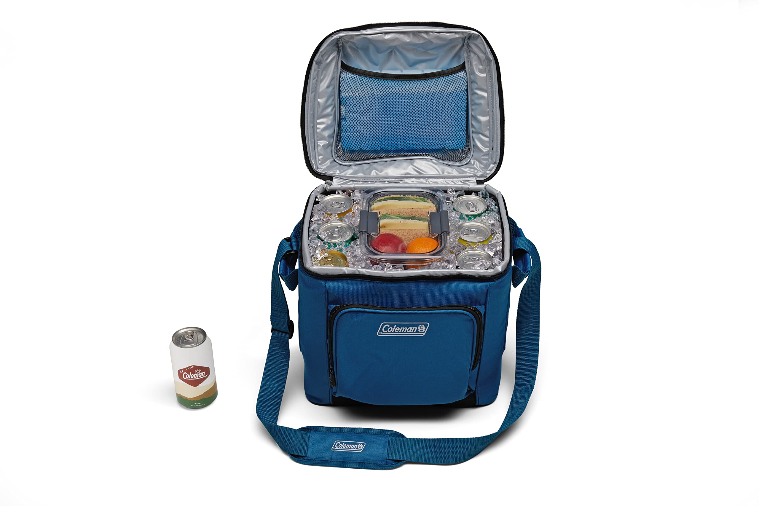 Coleman Insulated Chiller Soft Cooler, Leakproof 9/16/30 Can Cooler with 12+ Hour Ice Retention, Made with Recycled Materials, Great for Lunch, Camping, Beach, Pool, Sports, & More