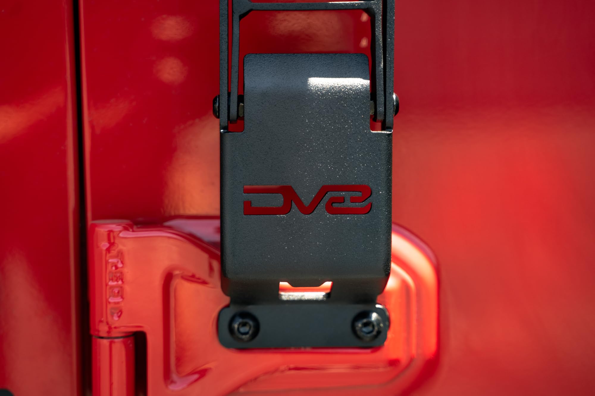 Hinge Mounted Steps for The Jeep Wrangler JK/JL 2007-2025 & Jeep Gladiator JT 2020-2025 | Pair | Quick Roof Access | Door Hinge Mounted | Anti-Slip Grip | Folding Design | DV8 Offroad