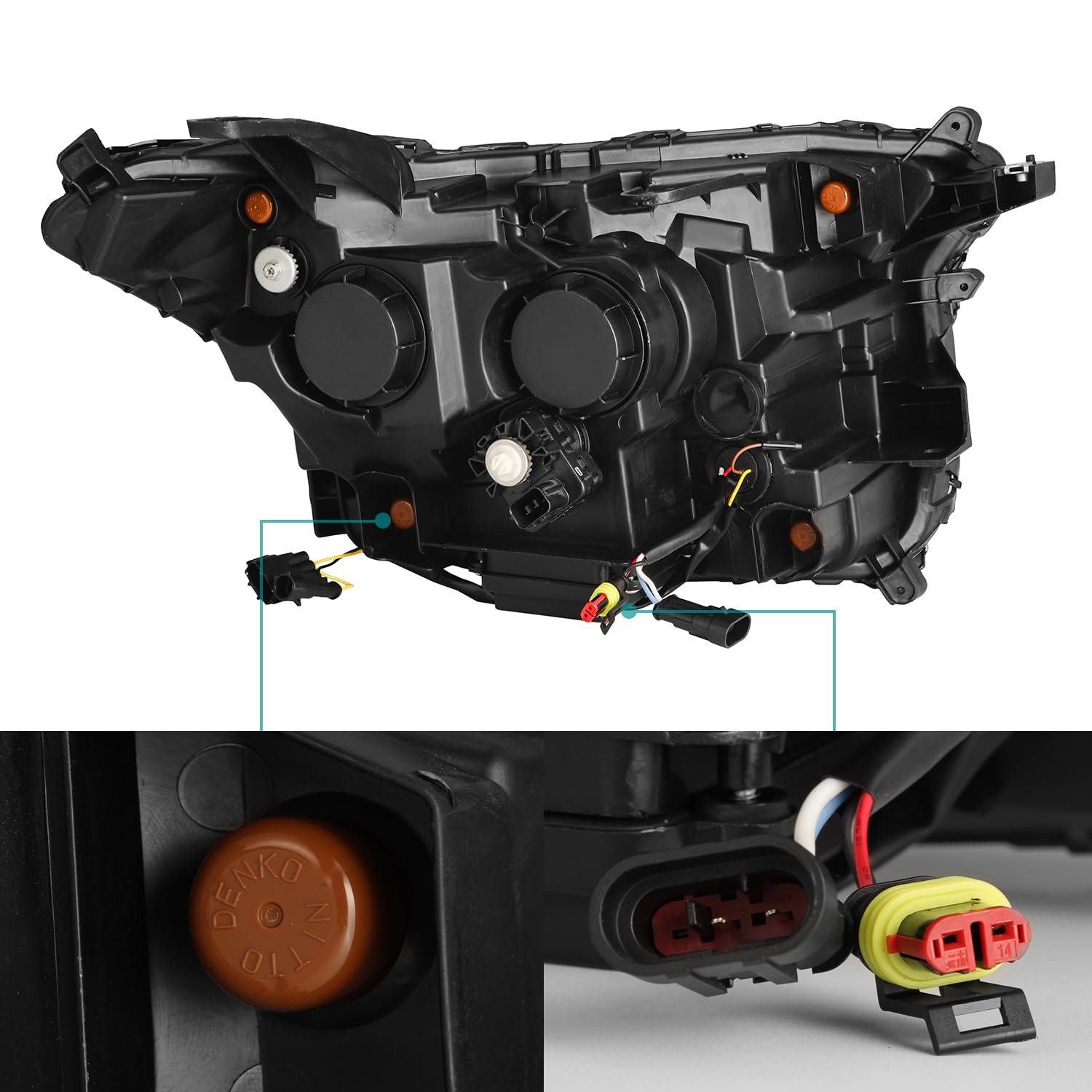 AlphaRex NOVA-Series LED Projector Headlights for Tacoma 24-up Alpha-Black