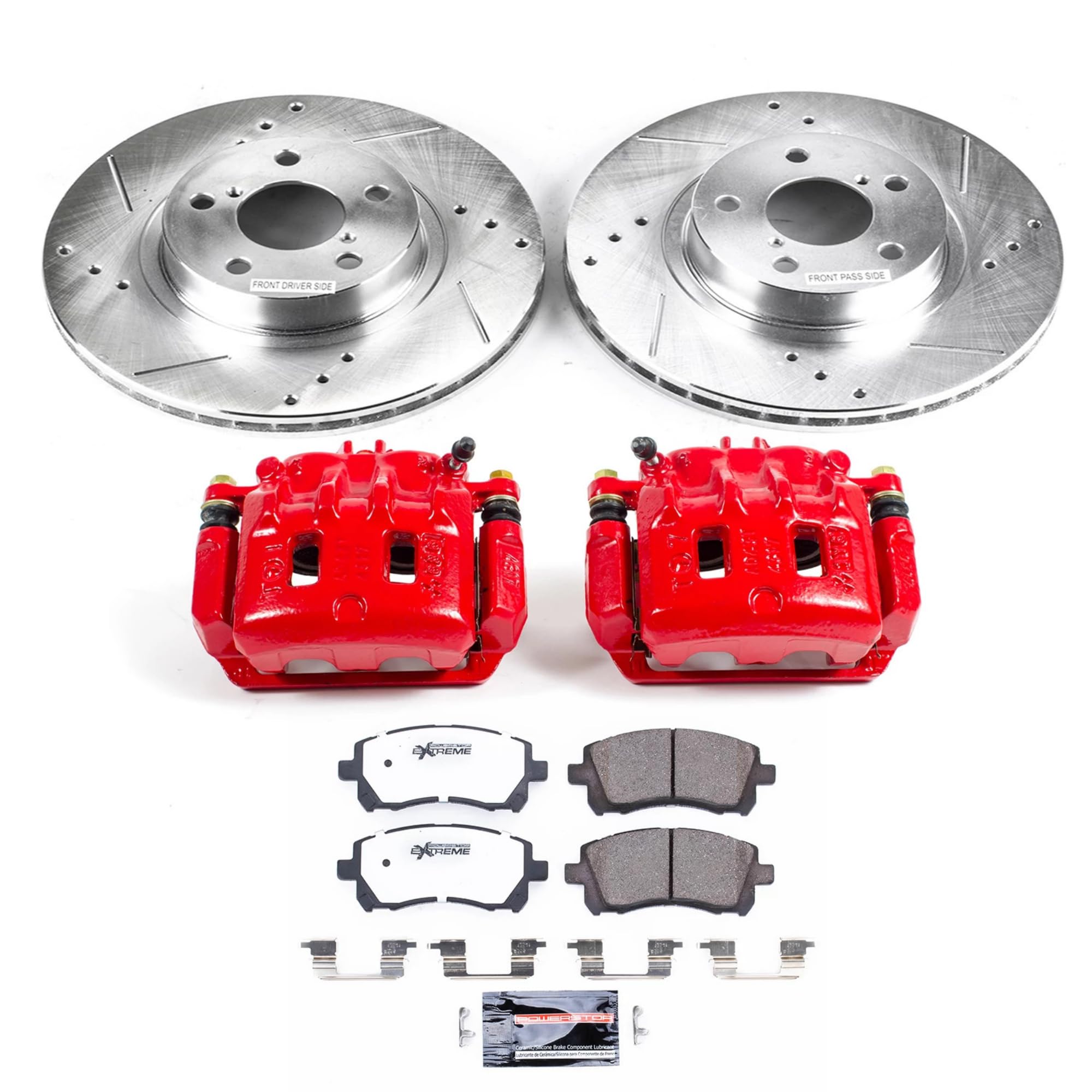 Power Stop Z26 Street Warrior KC1120-26 Front Brake Kit Subaru