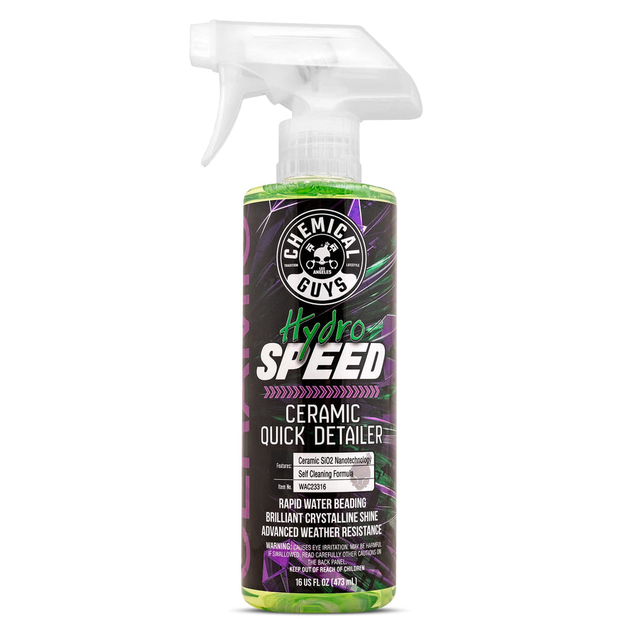 HydroSpeed Chemical Guys Ceramic Quick Detailer Spray - SiO2 Shine Car Detailer Spray for Cars, Trucks, SUVs, Motorcycles and RVs, Boosts Gloss, Hydrophobic Protection and Slickness, 16 oz