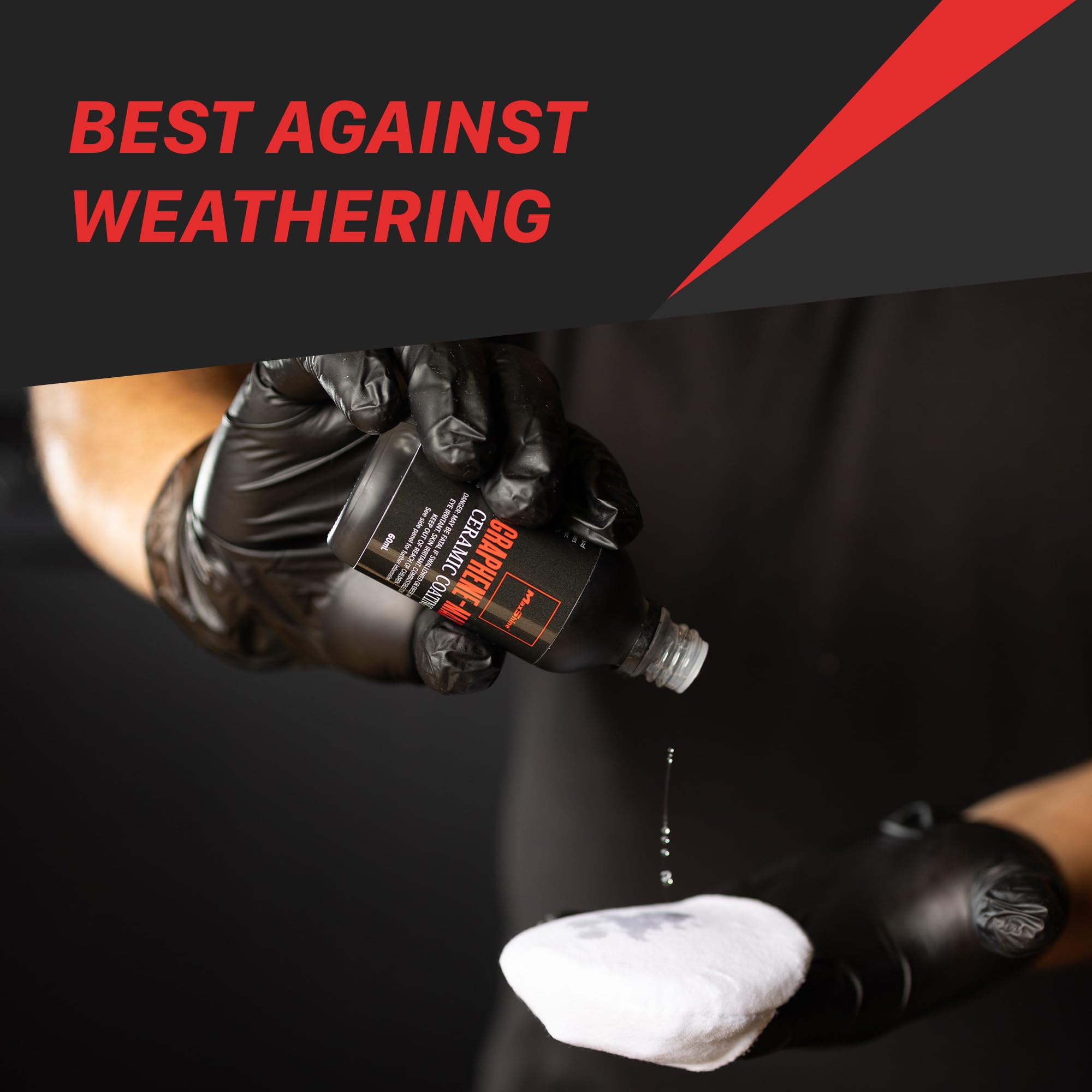 Graphene-MAX Maxshine Ceramic Coating 60mL | Advanced Universal Graphene & Ceramic Formula | Hydrophobic Car Coating with 9-Year Durability | High Gloss Finish & Professional Paint Protection