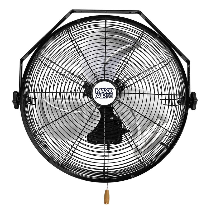 Maxx Air 18" Wall Mount Fan | Commercial Grade Fan for Garages, Shop, Barns and Patios for Indoor Use | Powerful 1,450 CFM and Easy Operation | Residential Wall Mount