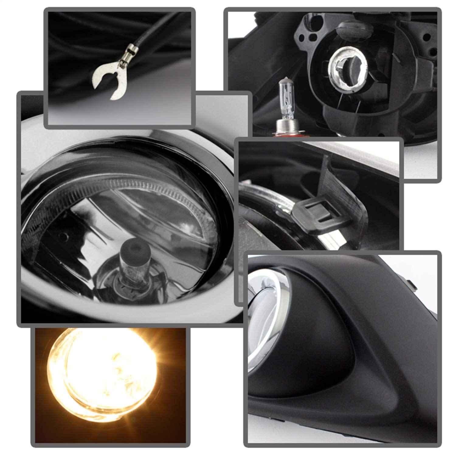 Fog Lights xTune Auto 5077776 Chrome/Clear