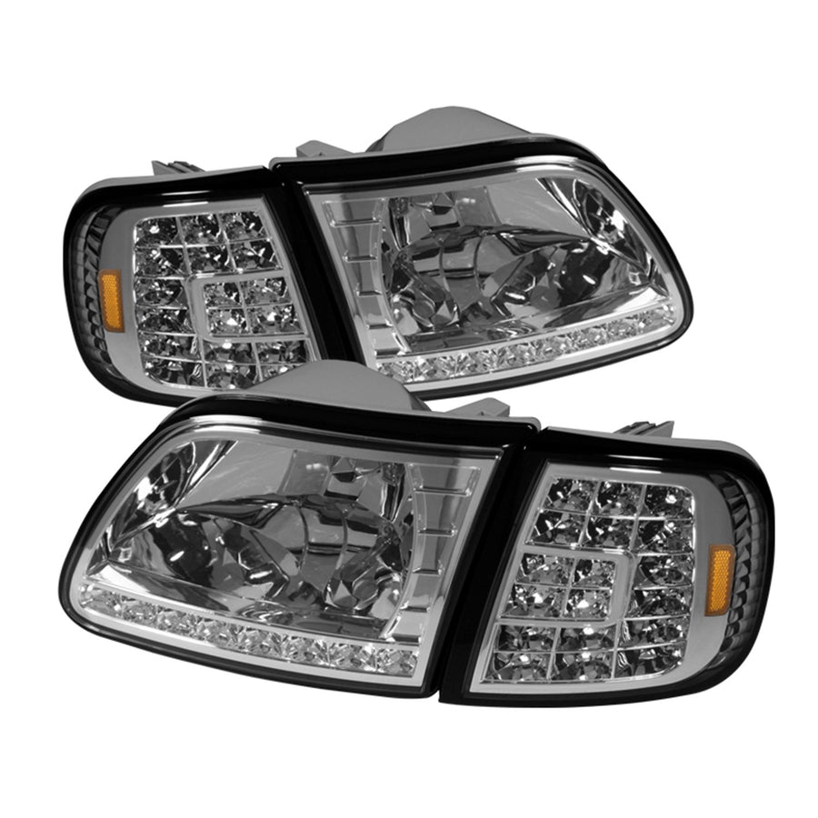 Crystal Xtune Headlights (HD-ON-FF15097-LED-SET-C)