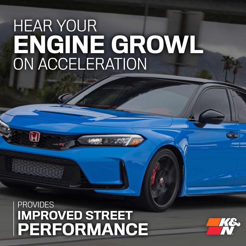 Cold Air Intake System K&N: High-Flow Air-Filter, Increase Performance & Horsepower: Compatible with 2022-2025 ACURA Integra; 2022-2025 HONDA Civic, 77-1022KC