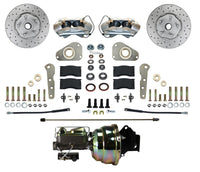 Power LEED BRAKES Front Disc Brake Conversion Ford Full Size Y Block 4 Piston Maxgrip Xds