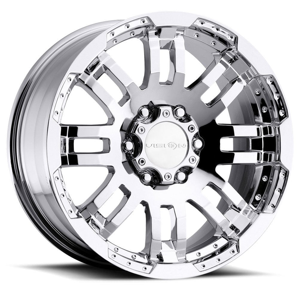 Warrior Vision 17 Chrome Wheel / Rim 6x135 with a 25mm Offset and a 87.1 Hub Bore. Partnumber 375H7836PC25