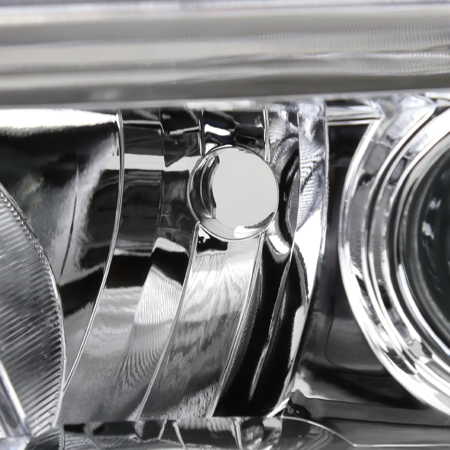 Chrome Projector Headlights SPEC-D TUNING Compatible with 2016-2022 Toyota Tacoma without factory LED daytime running lights, Left + Right Pair Headlamps Assembly