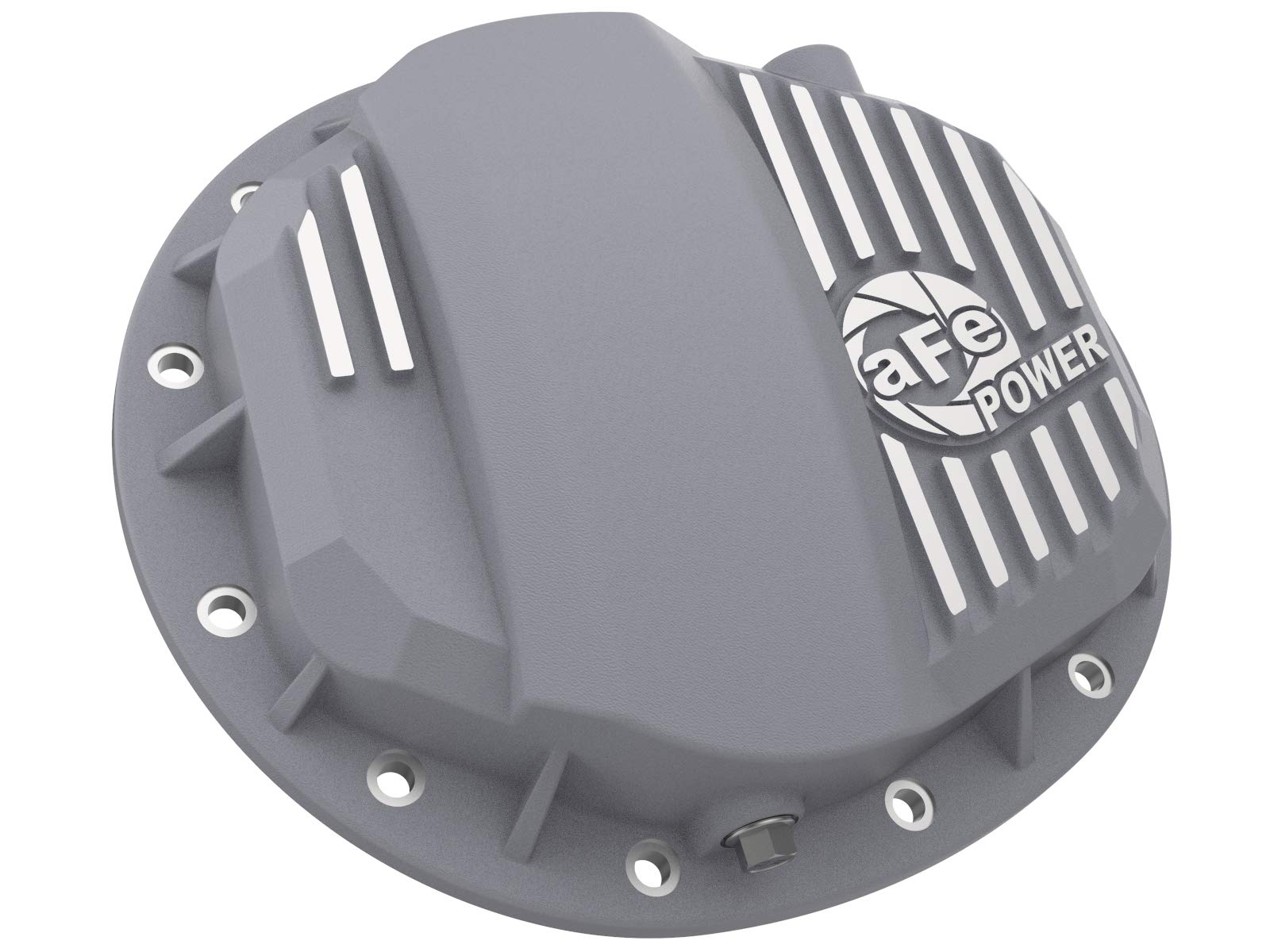 aFe POWER Rear Differential Cover Street Series Raw w/Machined Fins - #46-71140A - GM Gas Trucks/SUV's 19-24 (GMCH 9.5)