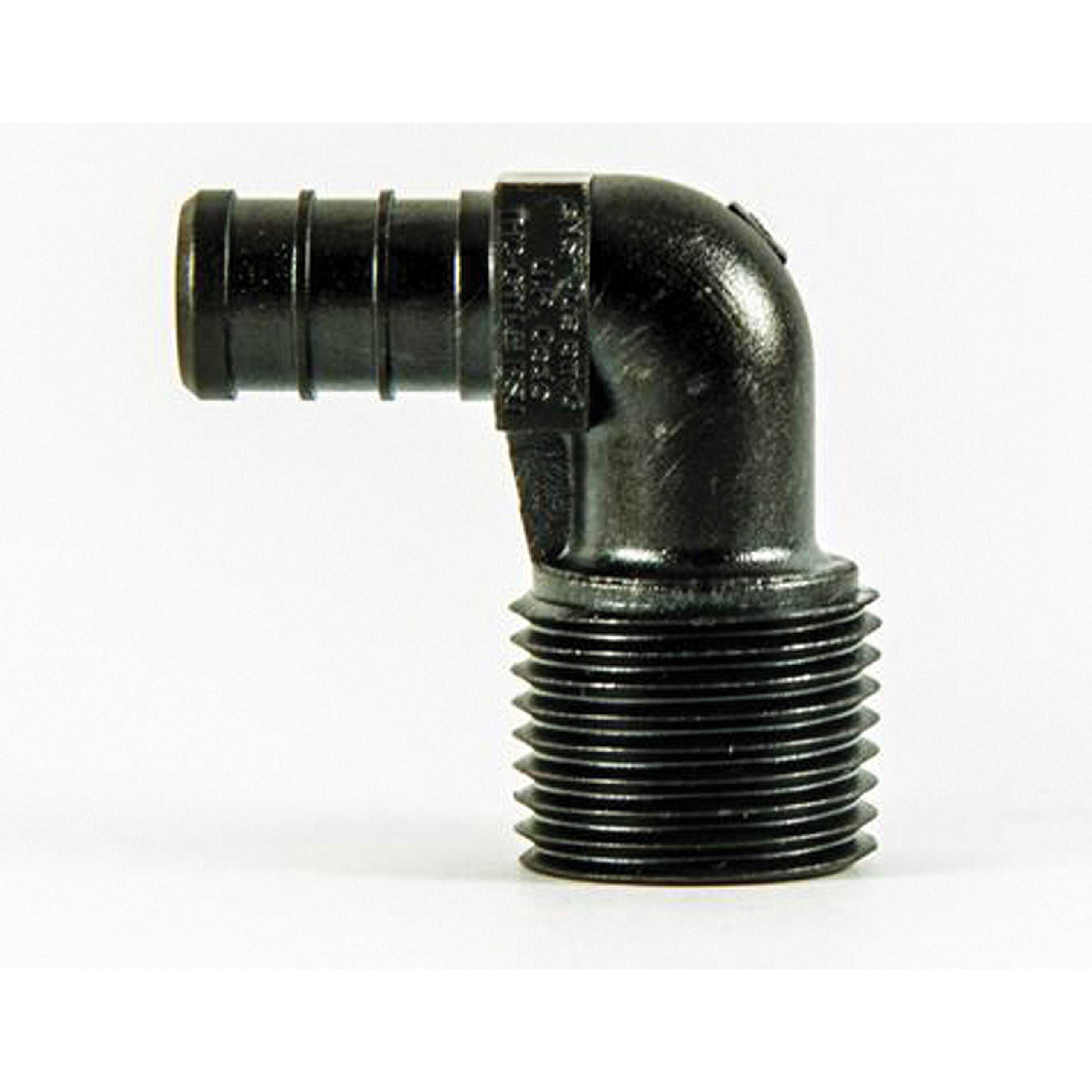 Plastic Male ELL, Ecopoly 29803 0.5" Size