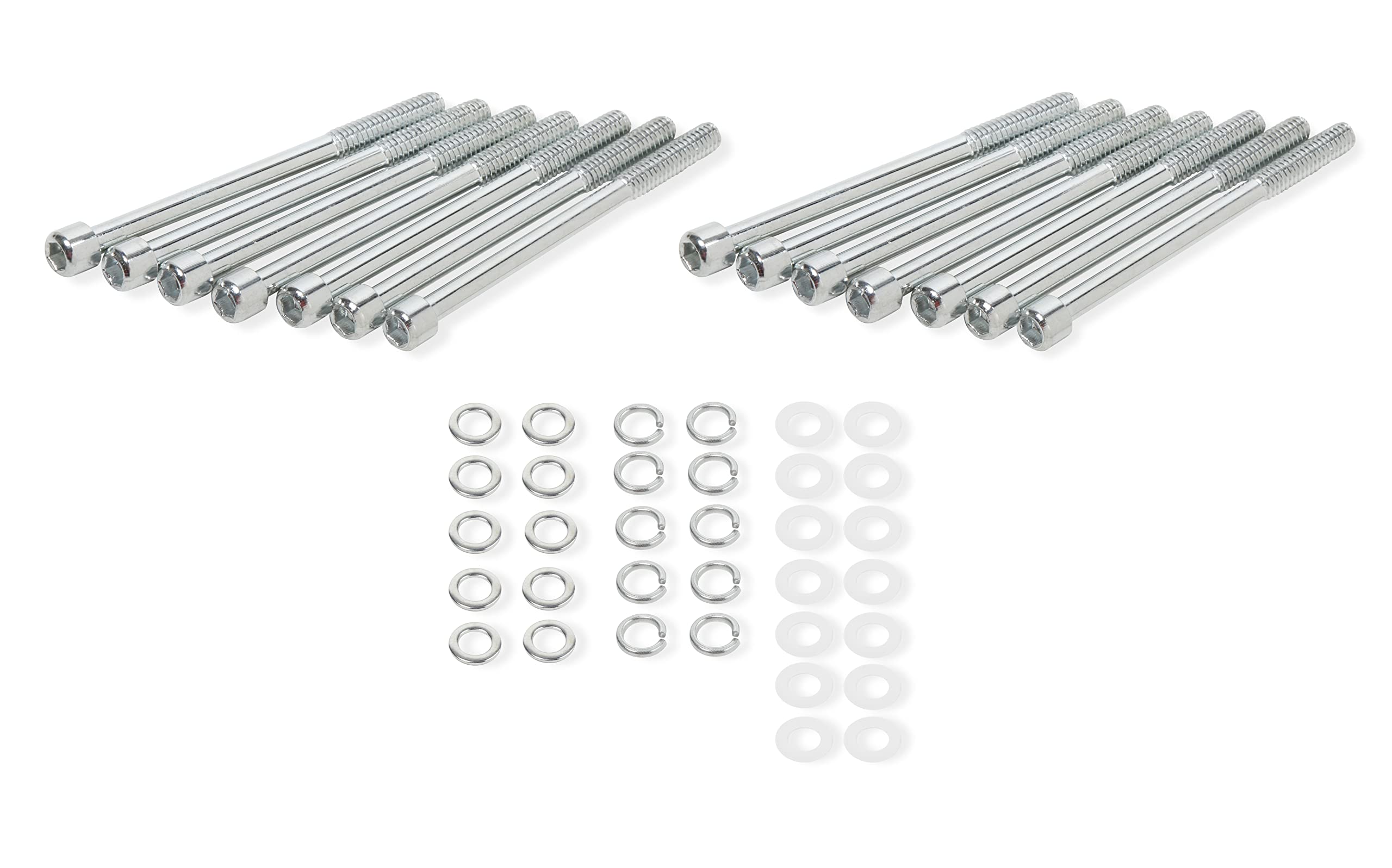 Quick Fuel Fabricated Aluminum Valve Cover-Silver Finish 128-22QFT