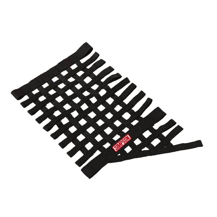 36004BK Simpson Racing Window Net 16X27 Trapezoid - SFI 27.1 - Black - Each
