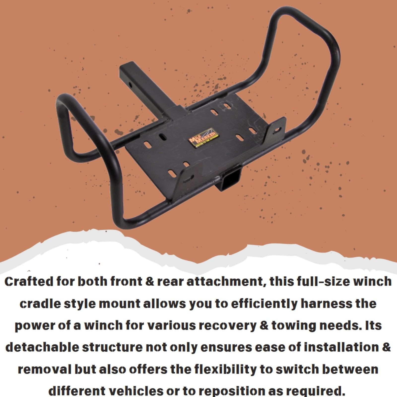 Winch Cradle Mount Mile Marker