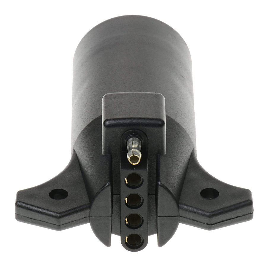 T-H Marine 7-Way Trailer Wiring Adapter - Round Style to 5-Way Adapter, 12 Volt DC