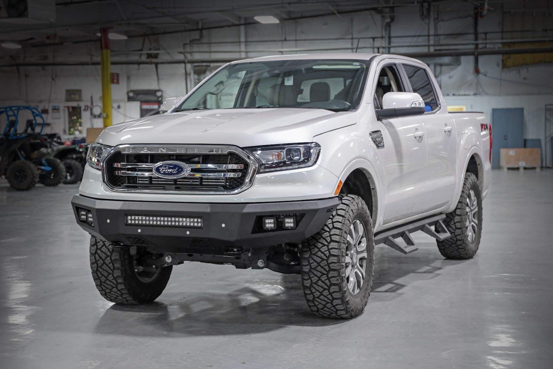 Rough Country Front Heavy Duty Bumper w/LEDs for 19-24 Ranger - 10759