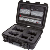 Waterproof Nanuk 920 Hard Case with Lid Organizer for Sony a7R Size Camera - Black