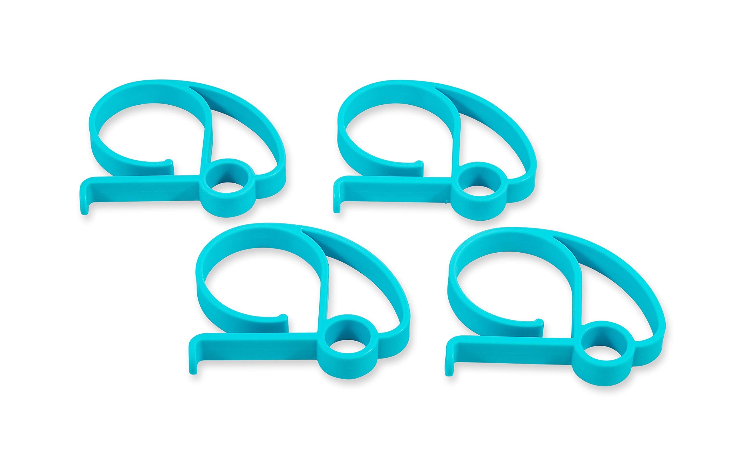 Camco Retro RV Tablecloth Clamps is Better at The Campsite | Unique RV-Shaped Design | Flexible | 4-Pack (44004)