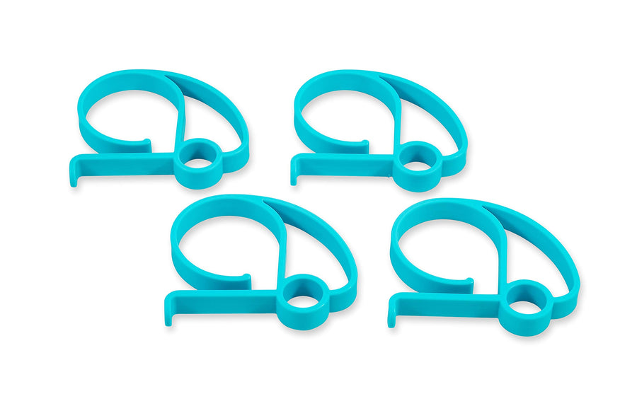 Camco Retro RV Tablecloth Clamps is Better at The Campsite | Unique RV-Shaped Design | Flexible | 4-Pack (44004)