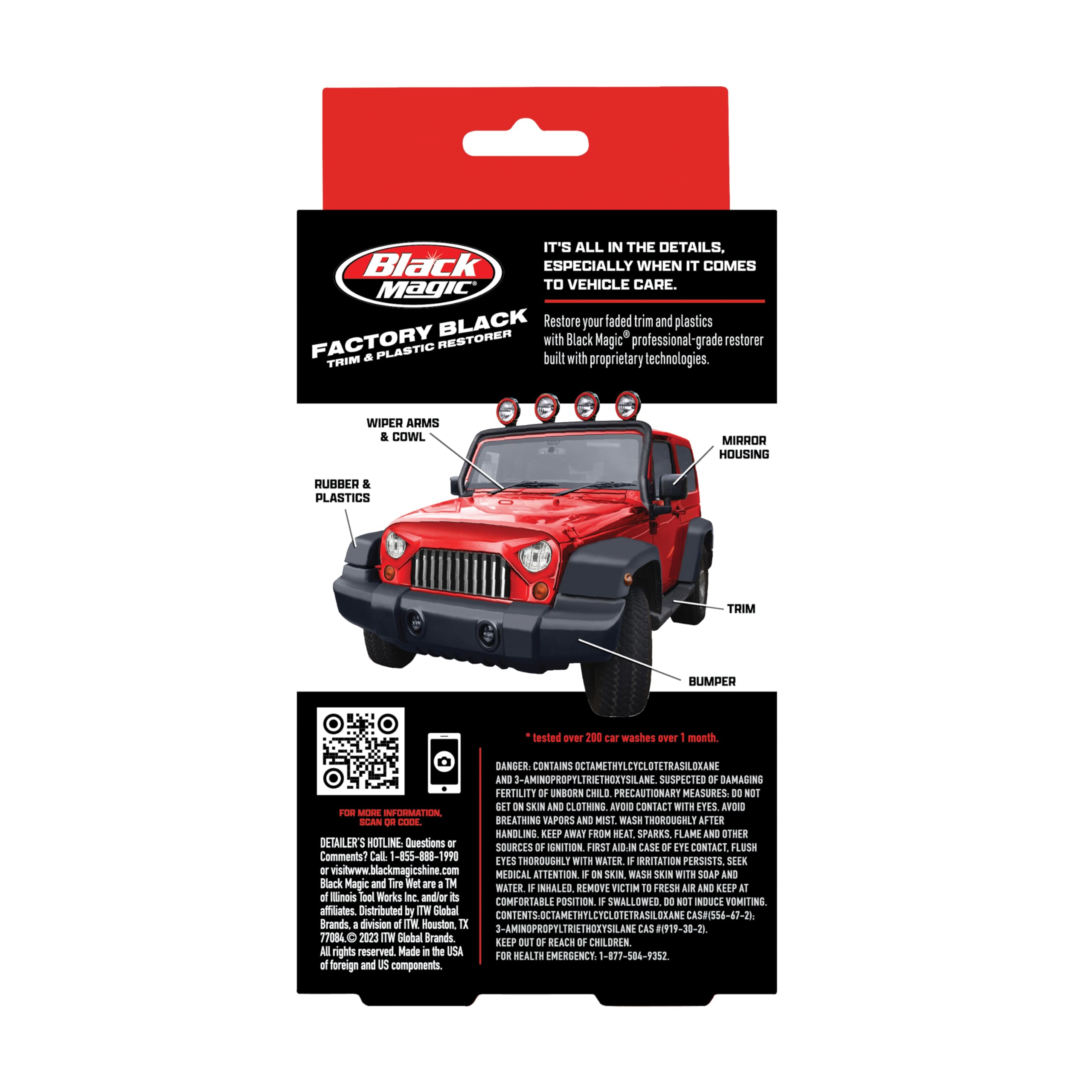 120164 Black Magic Factory Trim Restorer Black