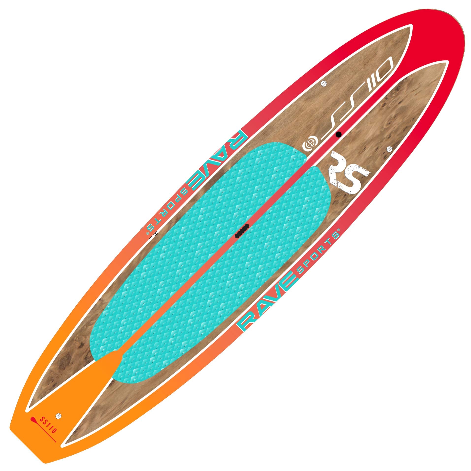 Shoreline Series RAVE Sports SS110 SUP Paddle Board, Sunburst