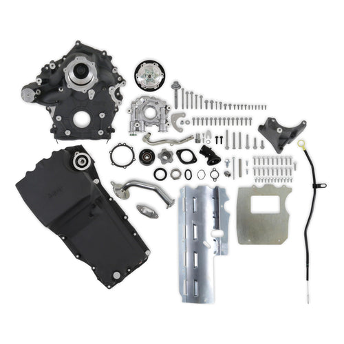 Holley High-Mount Accessory Drive 20-320BK - With Holley Oiling System - Base Kit - Black
