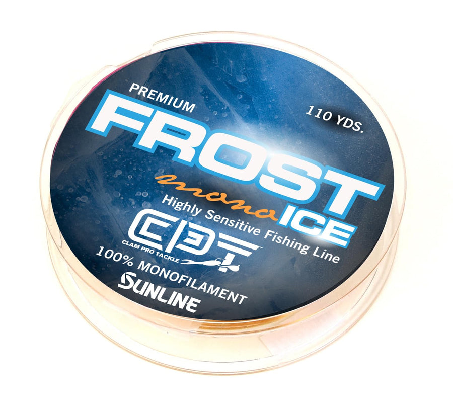 CLAM Pro Tackle Frost Line Monofiliment 10981 CPT - 5lb - Metered (Org/Clr) - 110 Yard