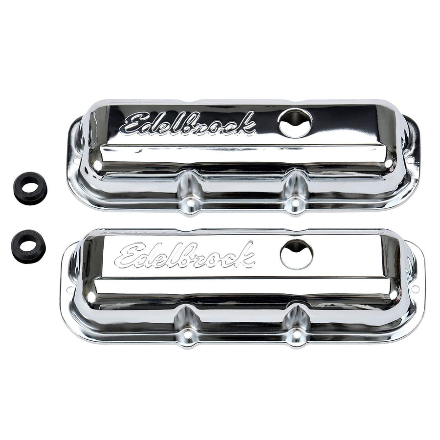 Chrome Edelbrock 4488 Signature Series Valve Cover