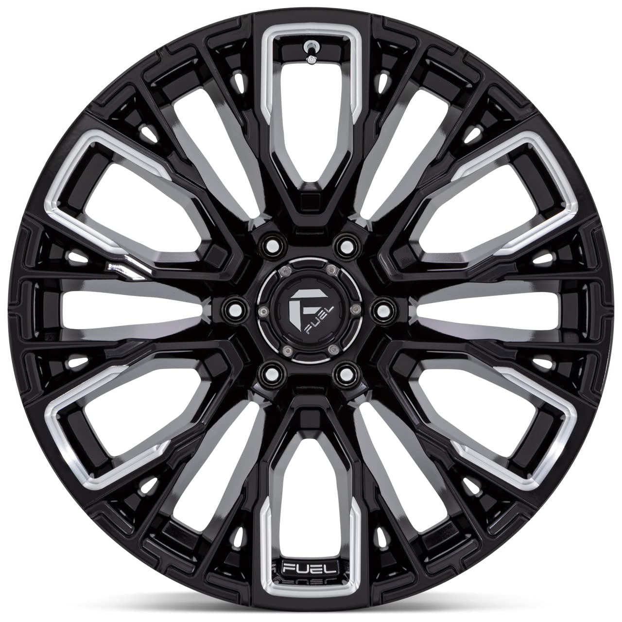 D849 FUEL OFF-ROAD REBAR 20X9, 6X5.5, 5.04, 1mm GLOSS BLACK MILLED - D84920908450