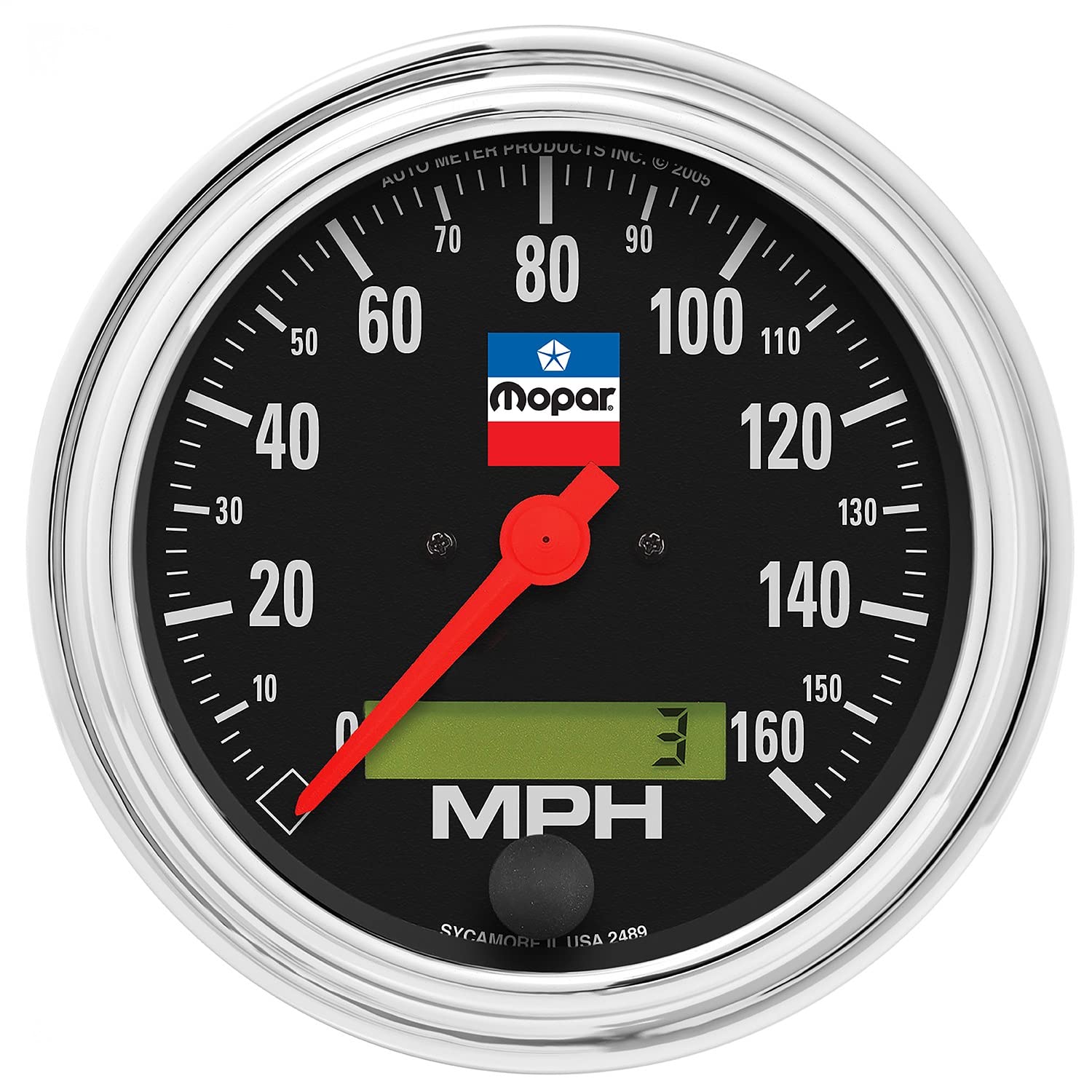 3-3/8" Speedometer, 160 Mph, Elec. Programmable, Mopar Classic
