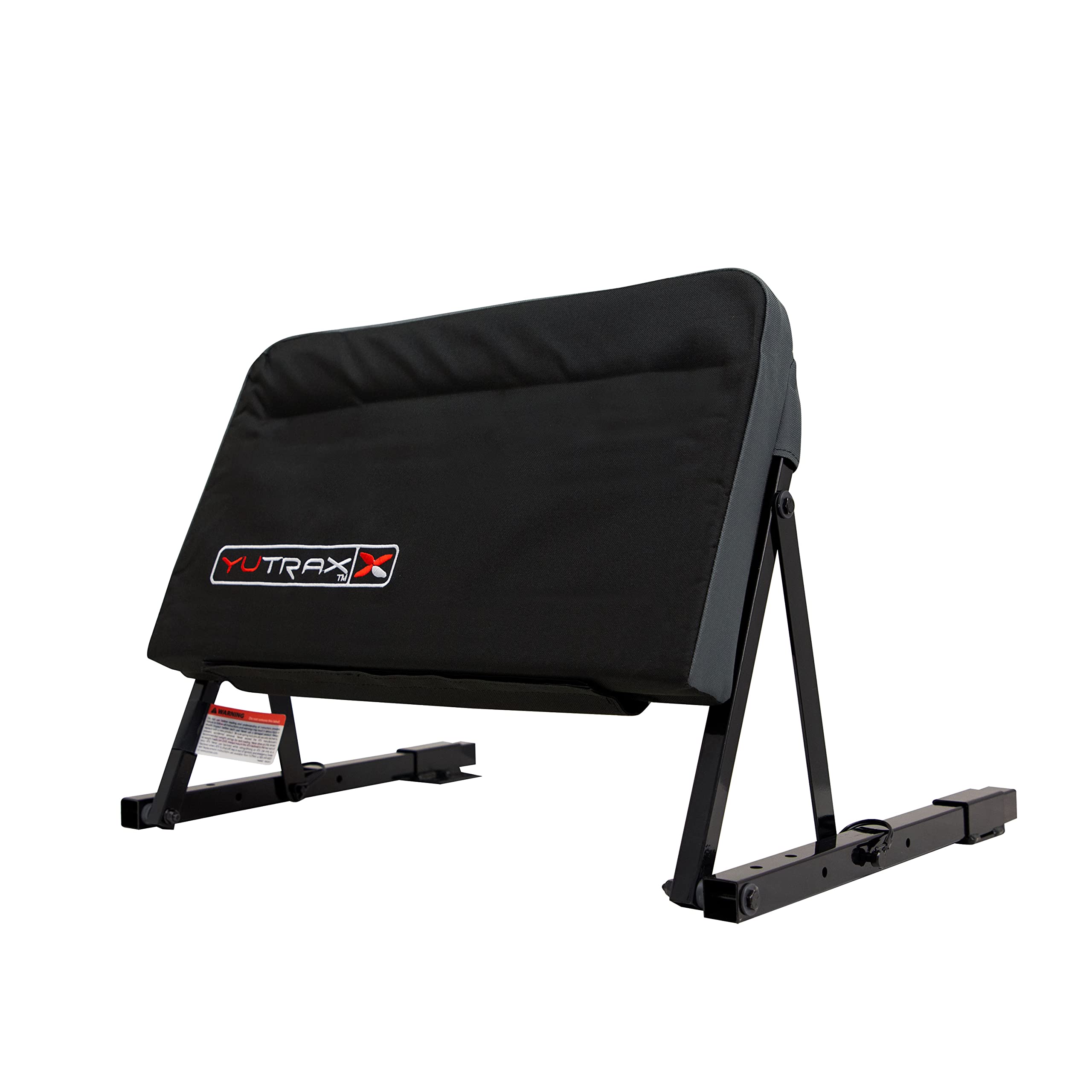 YUTRAX ATV Backrest Universal Mount, Heavy-Duty Steel Seat Frame, Adjustable Seat Back Positions, 2” Thick Cushion, Folds Down Flat When Not in Use, TX219